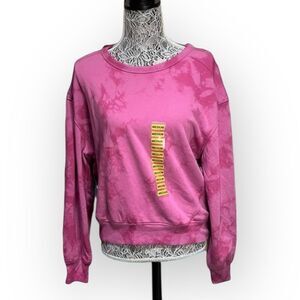 Members Mark Pink Tie-Dye Crewneck Sweatshirt – Size Medium – NWT
